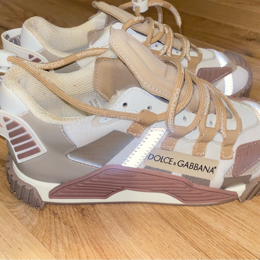 DOLCE & GABBANA MIXED-MATERIALS NS1 SNEAKERS